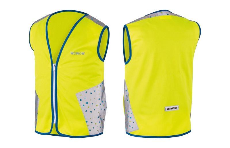 Pyöräilyliivi Wowow Vest Kids Terrazzo Jacket Square Yellow