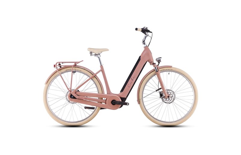 Naisten sähköpyörä Cube Ella 500Wh Oldpink/Plum