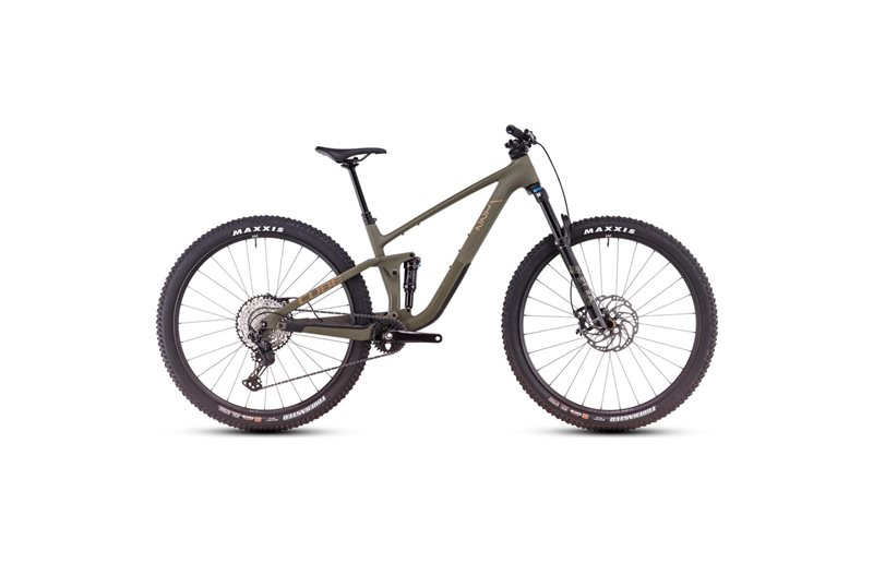 Täysjousto maastopyörä Cube Stereo One22 C:62 TM 29 Dustyolive/Gold