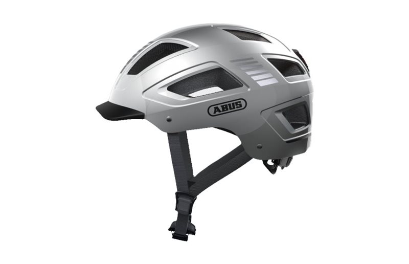 Abus Cykelhjälm Hyban 2.0 Signal Silver