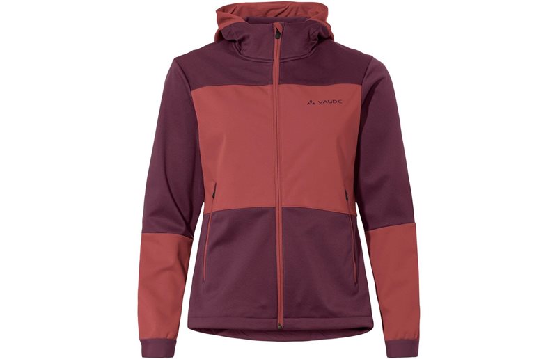 Vaude Pyöräilytakki W Qimsa Hooded Softshell Jacket Cassis