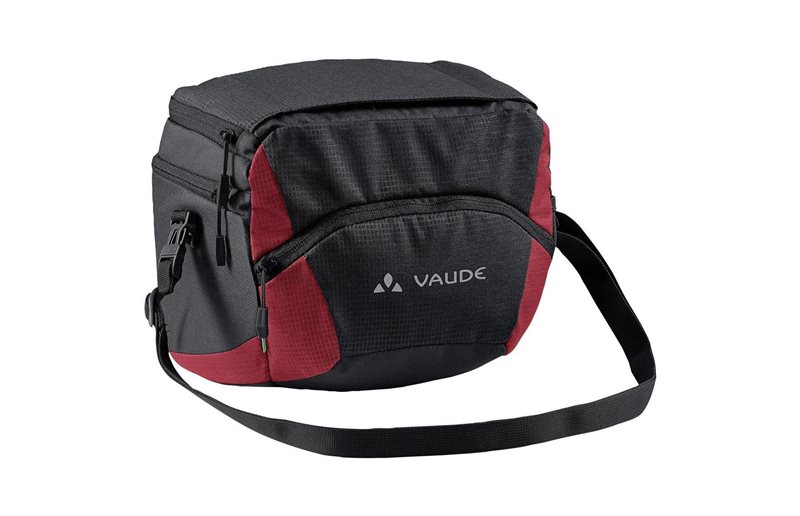 Vaude Ohjauslaukku Ontour Box L (Klickfix Ready) Black/Carmine