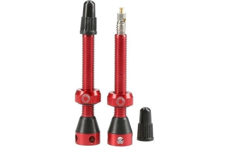 TUBOLIGHT Tubeless-venttiili Käyttöön Insertin Kanssa - 50 mm Punainen