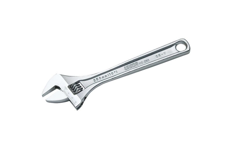 UNIOR Säädettävä lenkkiavain Adjustable Wrench 250mm Hopea