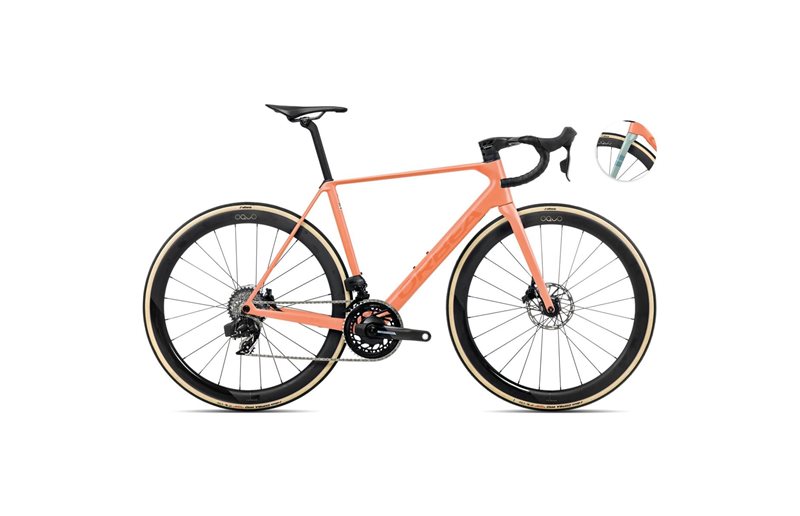Maantiepyörä Orbea Orca M21eLTD PWR Orange Cloud/Stone Blue