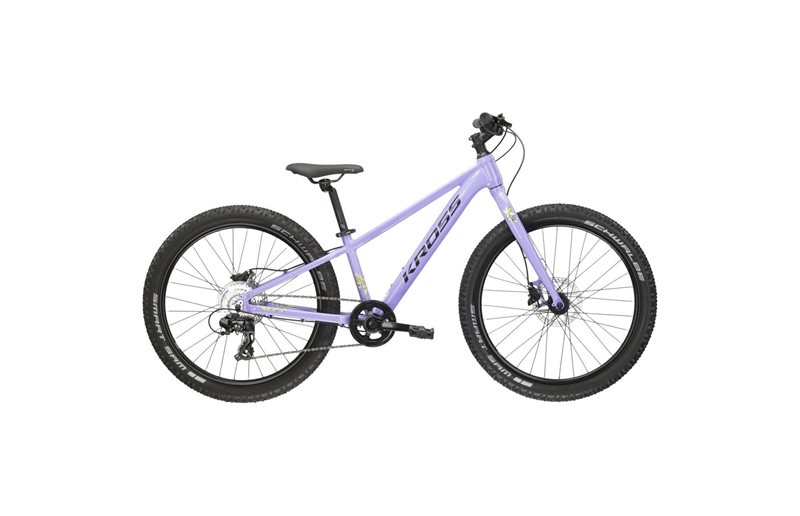 Lasten polkupyörä Kross Lea Jr 2.0 Violet/Black 24
