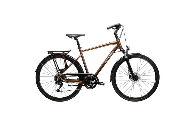 Kaupunkipyörä Kross Trans 5.0 Brown/Silver
