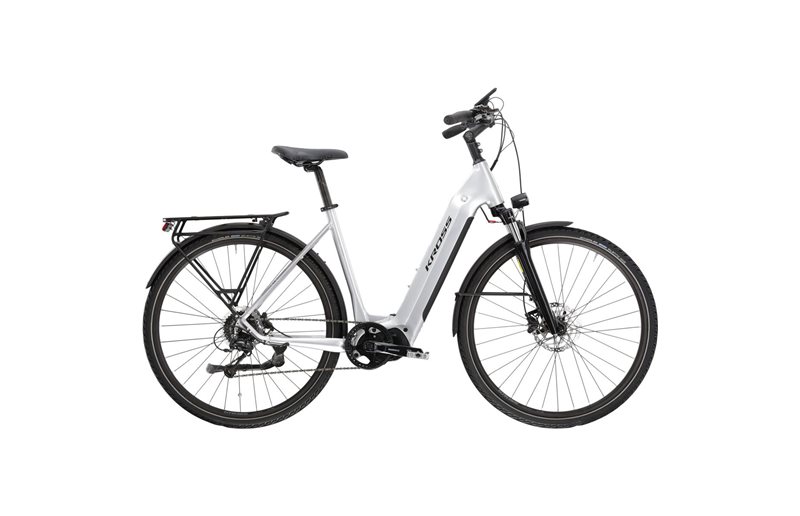 Naisten sähköpyörä Kross Trans LS 5.0 Uni Silver/Black