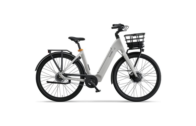 Naisten sähköpyörä Ecoride Ambassador 4 Hub Disc Valkoinen