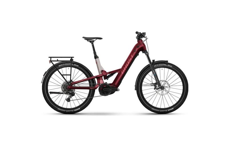 Sähkömaastopyörä Ghost E-ASX Essential Low EQ Rebel Red/Coffee Pebble Glossy