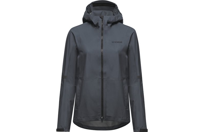 Cykeljacka GOREWEAR Lupra GORE-TEX 2.0 Hooded Jacket Womens Lab Graphite