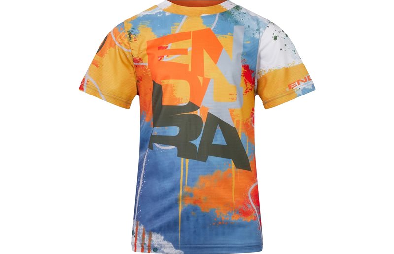 Pyöräilypaita Endura Kids Singletrack Core Tee Yellow Mustard