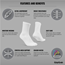 Cykelstrumpor GripGrab Airflow Lightweight Summer Socks White