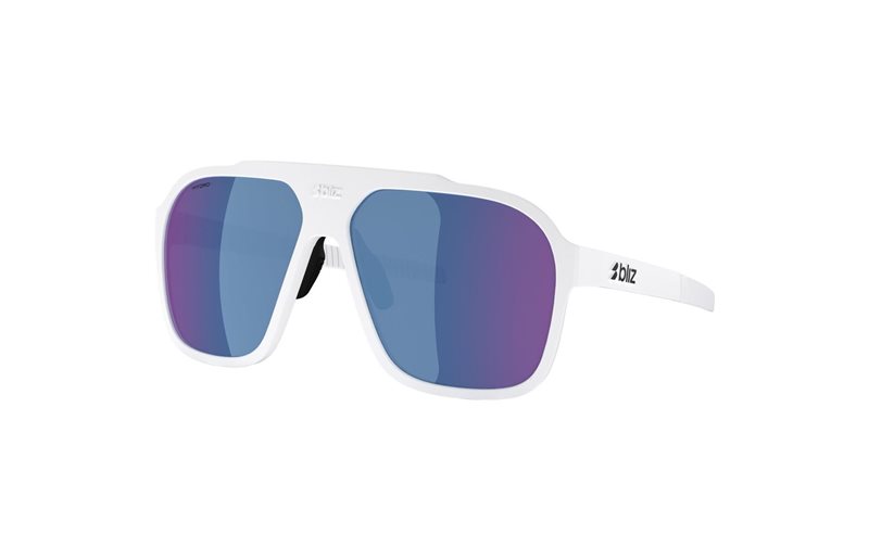 Solbriller Bliz A002 Matte White-Blue