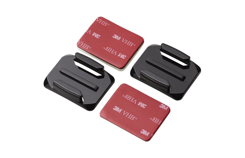 Lampebeslag MOONLIGHT Curved Adhesive Mounts (2 stk) Sort
