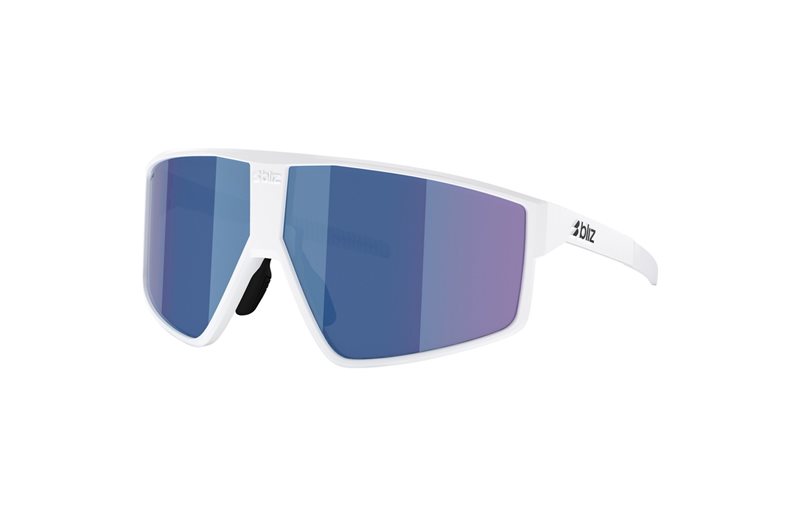 Cykelbriller Bliz P002 Matte White-Smoke/Blue Multicolour