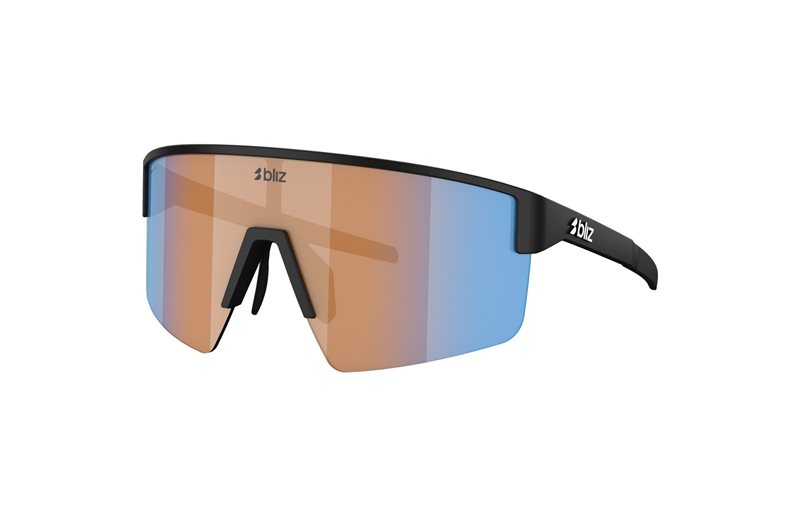 Cykelbriller Bliz P004S Matte Black-Coral/Orange Mirror Blue