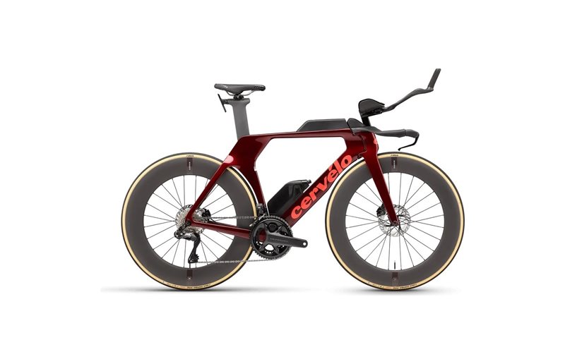 Triathlon cykel Cervelo P5 Ultegra Di2 Red Hot