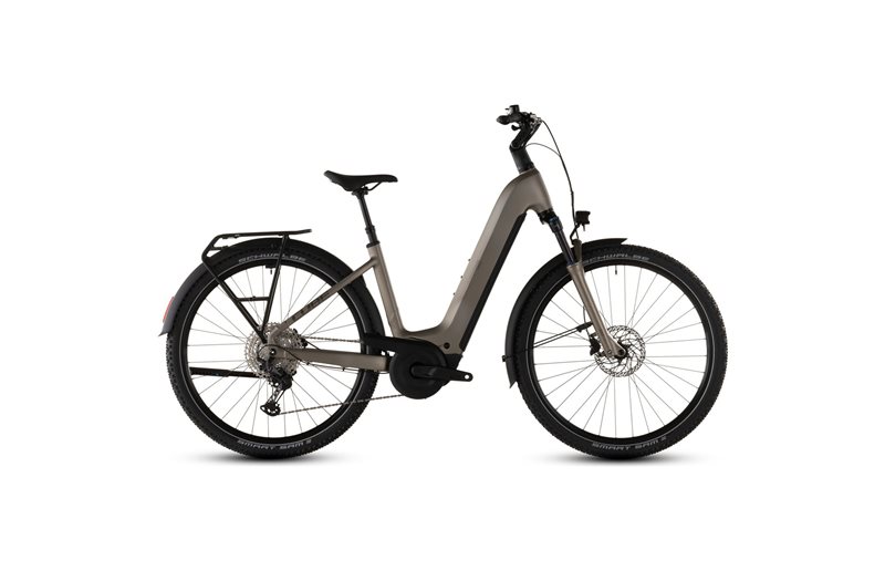 Hybridcykel el Cube Nuride Hybrid Pro 600 Low Flashstone/Chrome