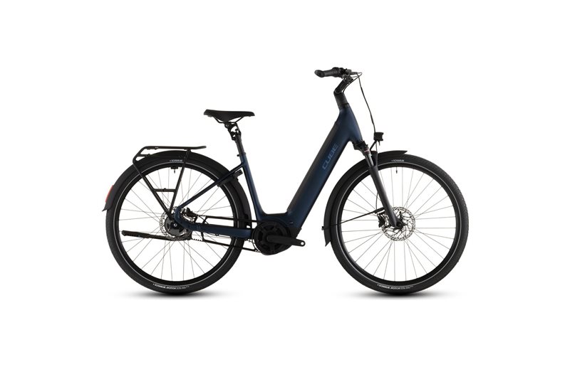 Elsykkel hybrid Cube Supreme Hybrid Deluxe ONE 600 Low Indigoblue/Switch