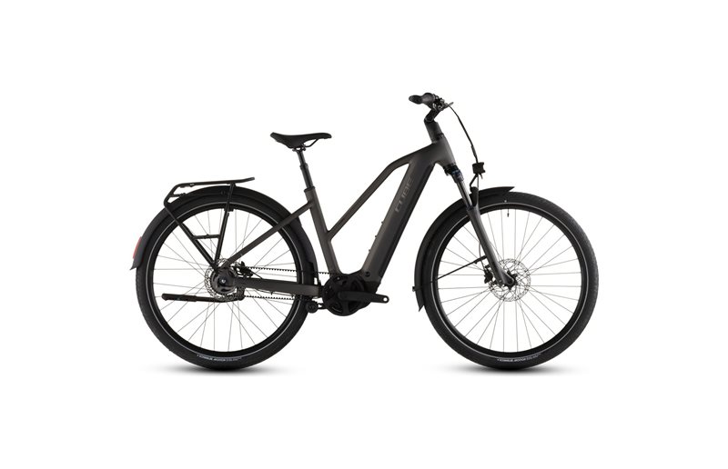 Hybridcykel el Cube Touring Hybrid Comfort SLX 800 Mid Charcoal/Chrome