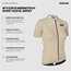 Cykeltröja GripGrab W's EXPLR Merinotech Short Sleeve Jersey Beige
