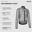 Pyöräilypaita GripGrab PACR Emergency Jacket Transparent