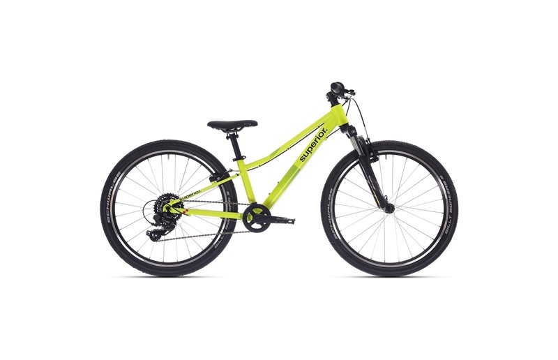 Lasten polkupyörä Superior RACER 24 Matte Radioactive Yellow