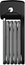 Abus Sammenleggbart Lås Bordo Lite 6055 600 mm Svart