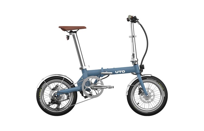 Hopfällbar Elcykel UTO Og16 Blue Satin 16"