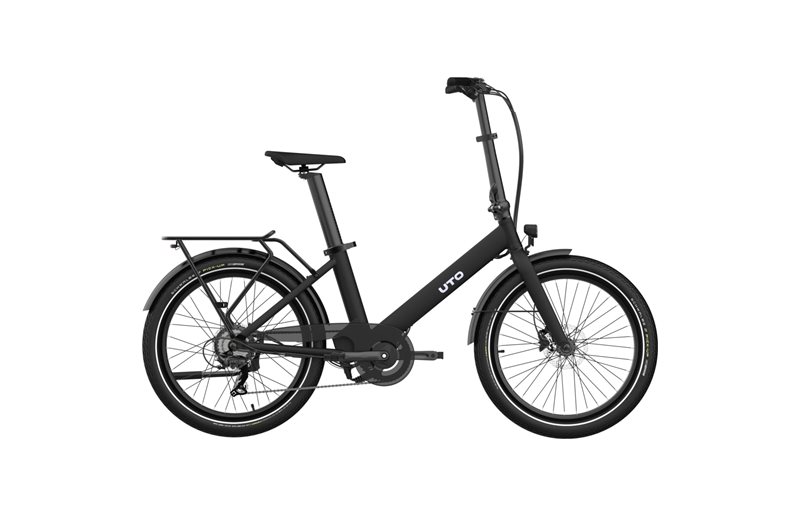 Hopfällbar Elcykel UTO Og24 Onyx Black 24"