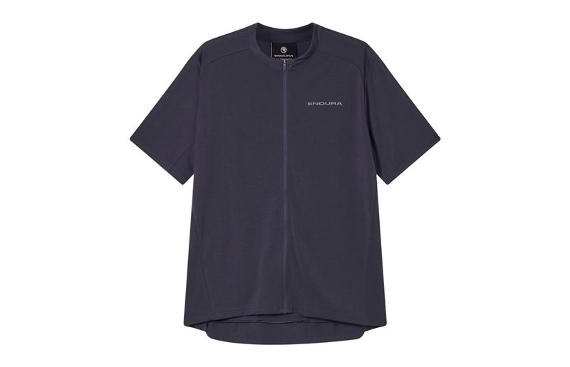 Cykeltröja Endura Loop S/S Zipped Carbon Grey