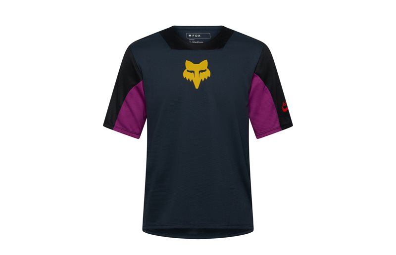 Sykkeltrøye FOX Yth Defend SS Jersey Creation Galaxy Blue