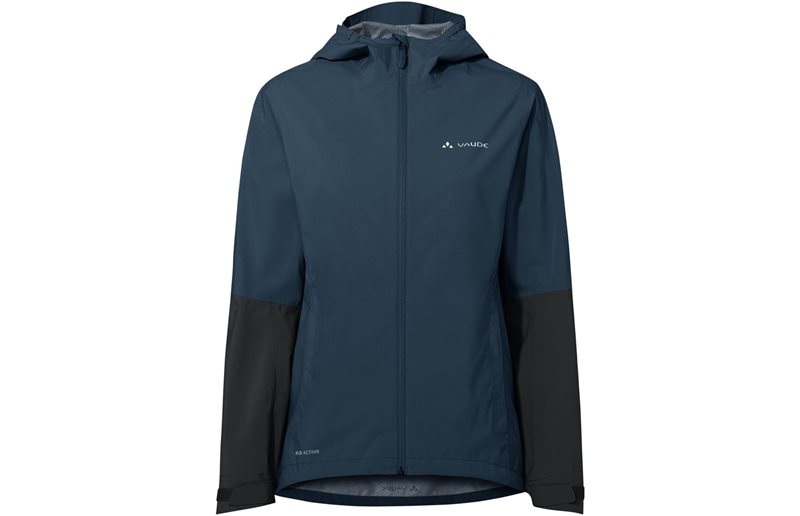 Cykeljacka Vaude Women's Moab Rain Jacket II Dark Sea/Black