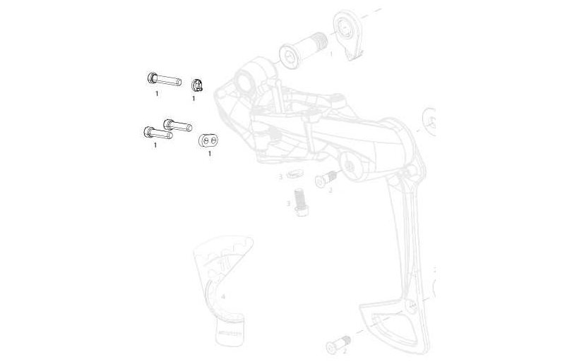 Sram B-/Päättelyruuvipaketti X01 Eagle