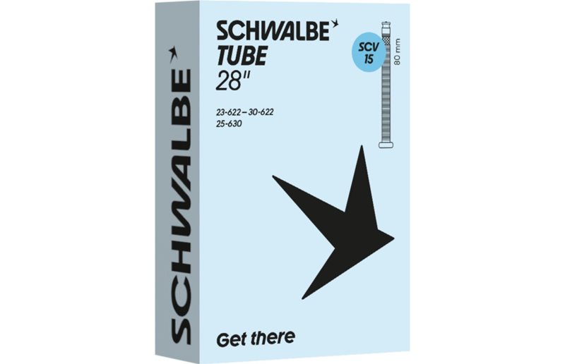 Cykelslang Schwalbe SCV15 23-30x622-630 Clik 80mm