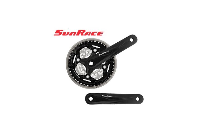 Sunrace Kranksett M600 170 mm 42/32/22T 7/8 Gir Svart