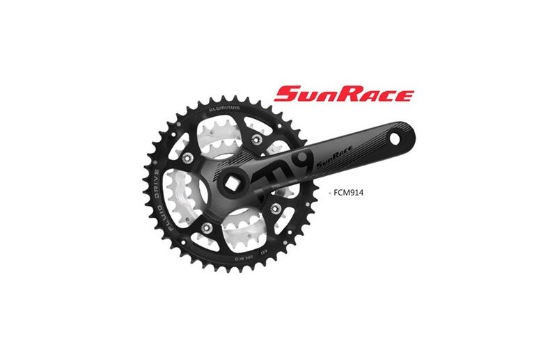 Sunrace Kampisarja Fcm914 3 X 9 Vaihdetta 44/32/22T 175 mm Musta