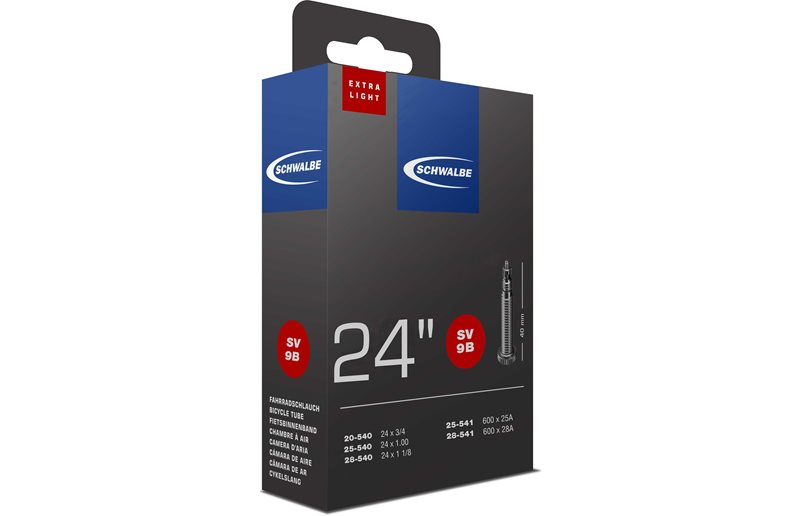 Sisärengas Schwalbe SV 9B Extralight 24" 20/28-540/541 PV Presta-venttiili 40mm