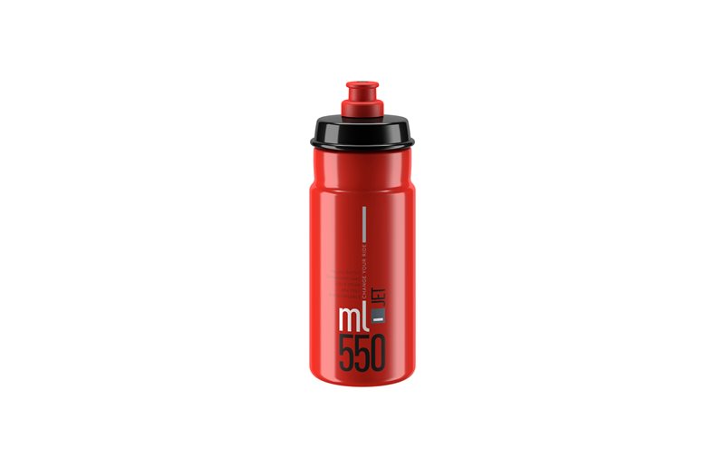 Sykkelflaske Elite Jet Red Grå/553