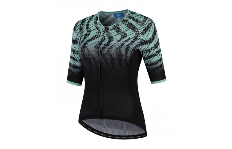 Rogelli Cykeltröja Animal Jersey SS Black/Turquoise