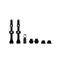 Muc-Off Tubeless Valve Kit V. 2.0 Black Black