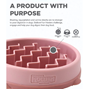 Fun Feeder Slo Bowl - Rosa - XS - Ø14x3cm - 180 ml