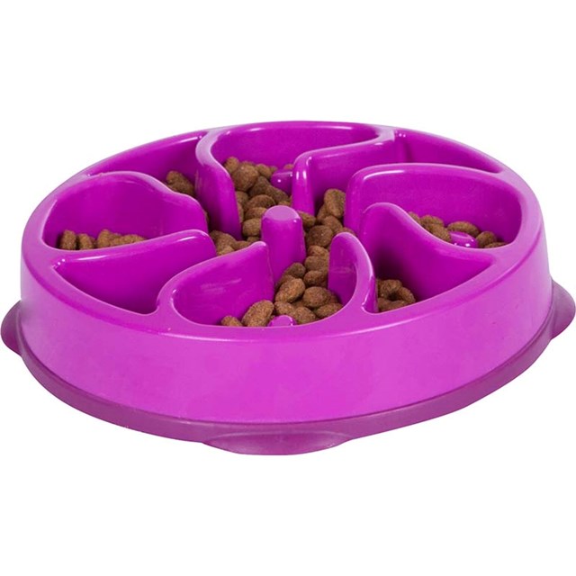 Fun Feeder Slo Bowl - Lila - M - Ø20,5x5cm - 500 ml