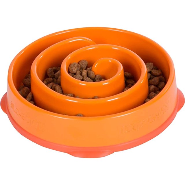 Fun Feeder Slo Bowl - Orange - M - Ø20,5x5cm - 500 ml