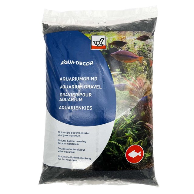 VDL Gravel Black - Akvariesand - 1-3 mm - 9 kg