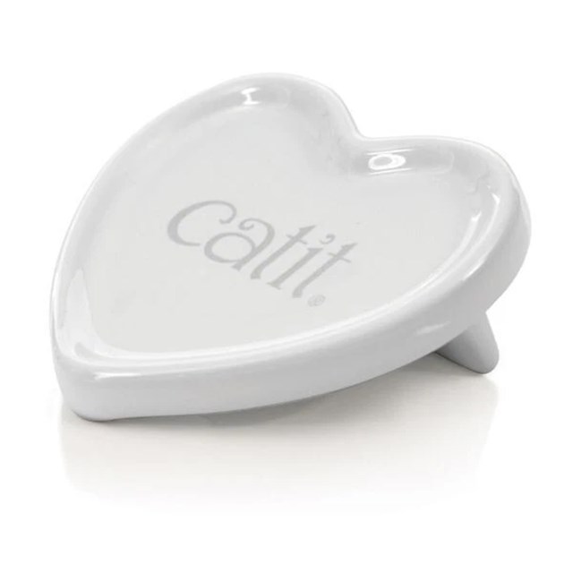 Catit Ceramic Heart Skål - 8x7 cm