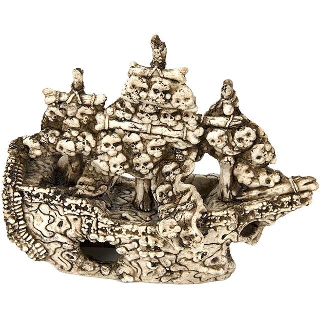 Akvariedekoration Skullship - 24,3x9,5x20 cm