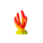 Ozami Coral Red / Yellow - 3x2,9x5,5 cm