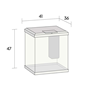 Juwel Vio Cube 54 liter - Vit - 41x36x47 cm